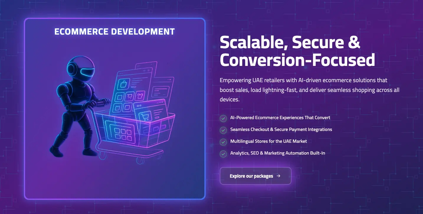 Ecommerce website development guide for Dubai and UAE