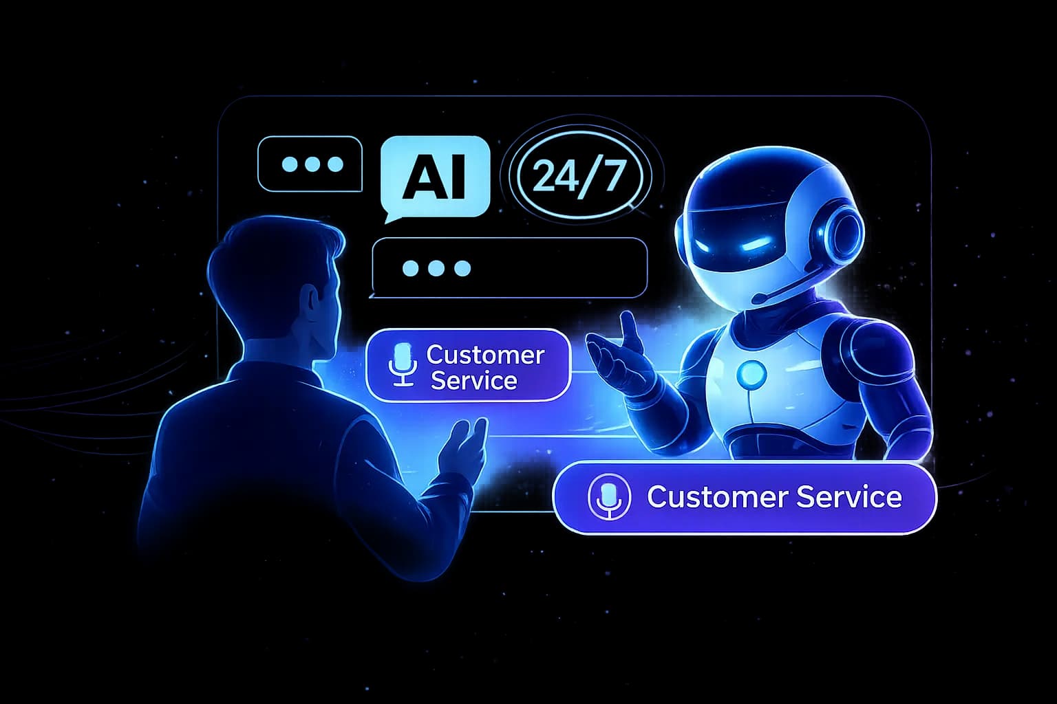 AI Customer Service Agent illustration